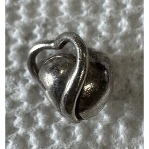 925 Sterling Silver Vintage Chamilia Heart Bead Charm